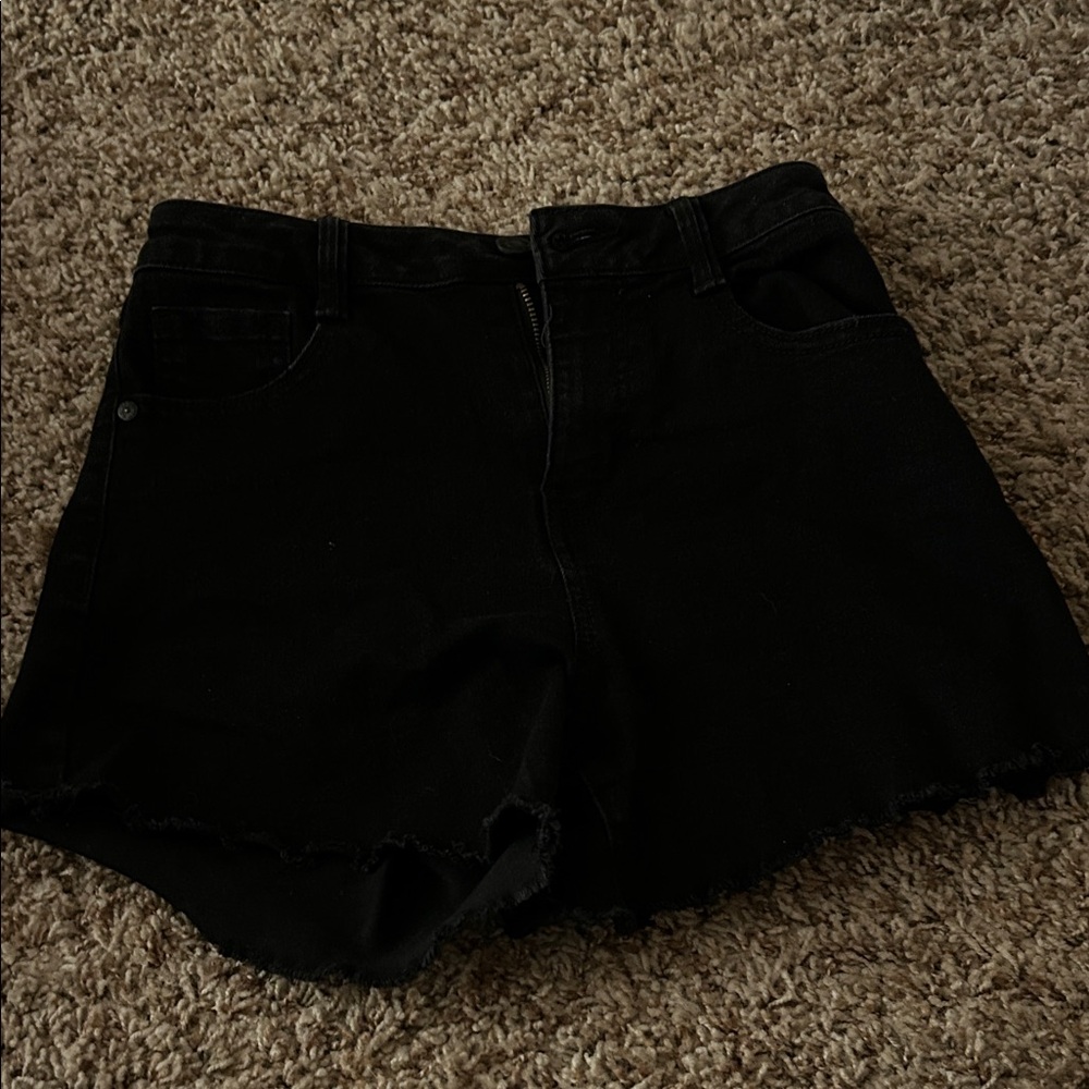 Rewash Black Jean Shorts